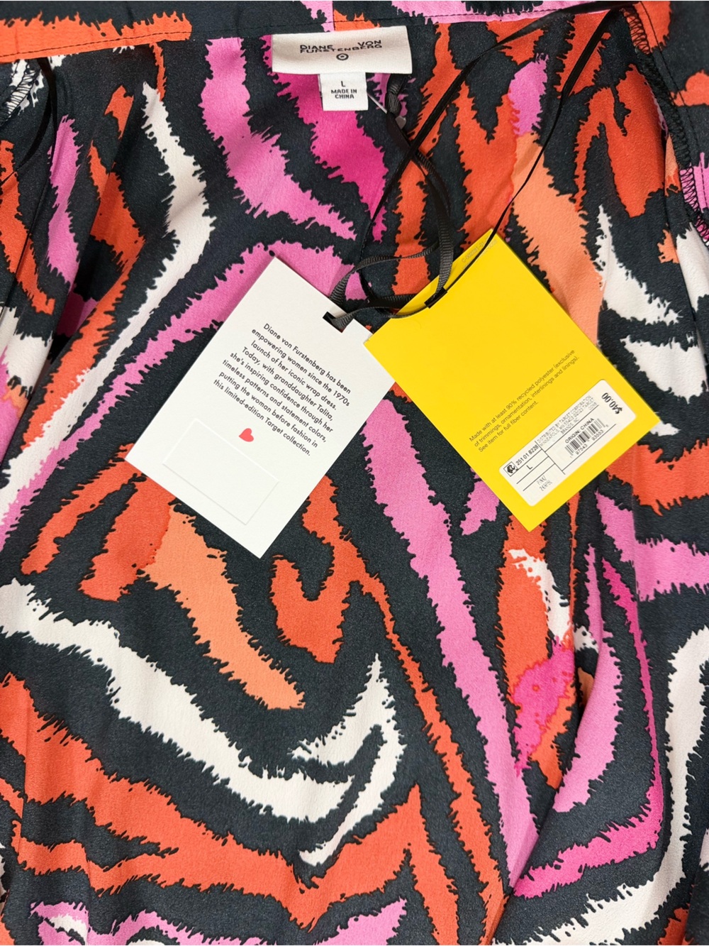 Diane Von Furstenberg for Target Long Satin Disco Zebra-Print Kimono/Robe NWT - Picture 10 of 12